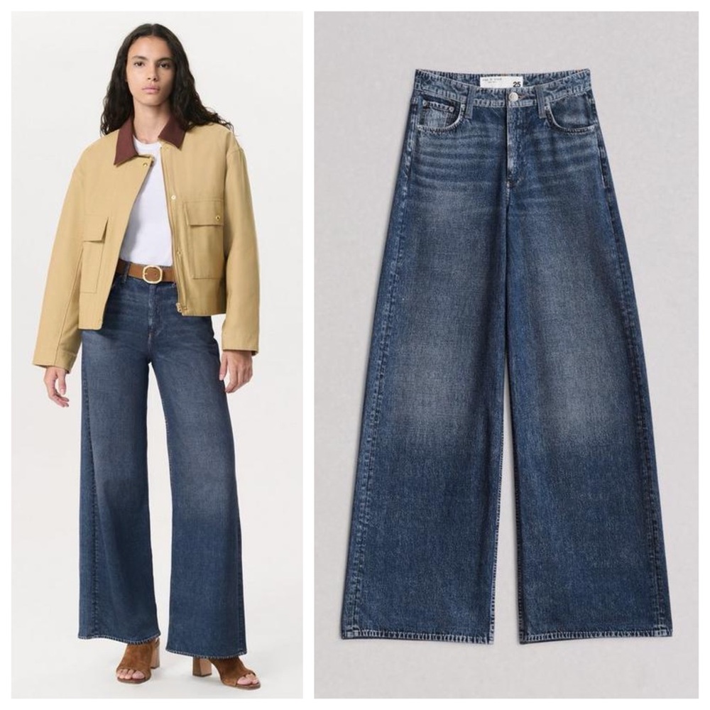 NEW Rag & Bone Miramar Sofie Wide Leg Pant (Sz 33) Cotton Terry Sweatpant Kimber